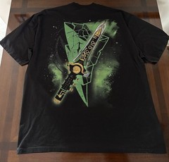 Shaka Wear T-Shirt Green Ranger Double Sided Super Max Heavy Garment Mens Sz 4XL