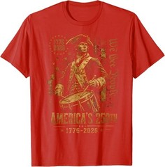 America’s 250th Anniversary Revolutionary Soldiers Patriotic T-Shirt