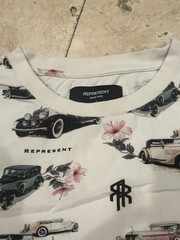 Represent England Vintage Car T-shirt Sz-L