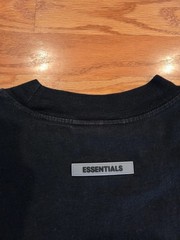 Fear of God Essentials Long Sleeve Shirt Size L Used Black FOG