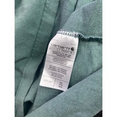 Carhartt Graphic T-Shirt Mens 2XL Green Long Sleeve Loose Fit Logo TK0231-M