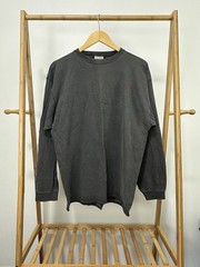 VTG 90s PLUMA Heavyweight Worn Cotton Blank FADED Long Sleeve T-Shirt Size XL