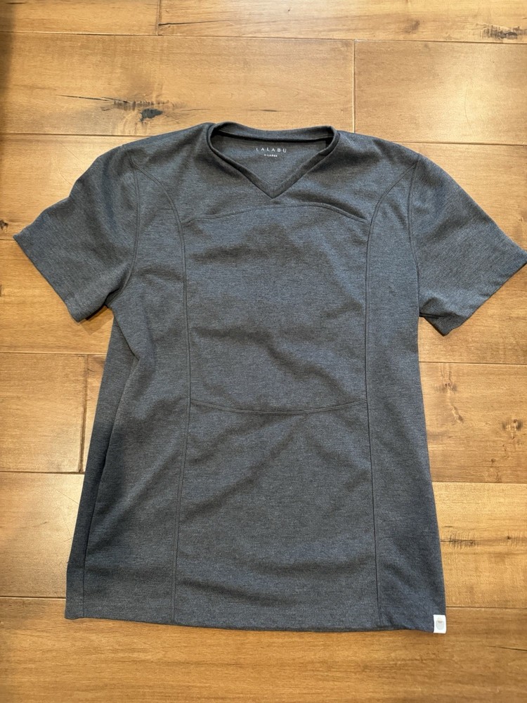 Lalabu Dad Shirt Mens Size XL Gray Baby Carrier Kangaroo Pouch Newborn Infant