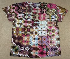 Handmade Ice Tie Dye T-Shirt XL Mens Womens Soft Cotton Red Green Glitch