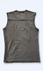 Vintage Aéropostale Men’s Gray Graphic Logo Crew Neck Sleeveless T-Shirt Size M