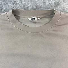 UNIQLO AIRism T-Shirt Mens Medium Beige Oversized 341-475355 Lemaire Capsule