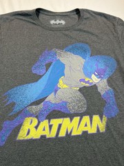Men’s DC Comics Batman Running Retro T-Shirt Size Large