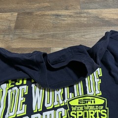 Walt Disney T-Shirt ESPN Wide World Of Sports Blue Adult Size M Medium Champion