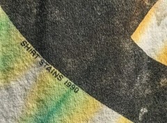 Peace Time Tie-Dye TShirt L Single Stitch Cotton T Shirt Stains 1990 Fruit Loom
