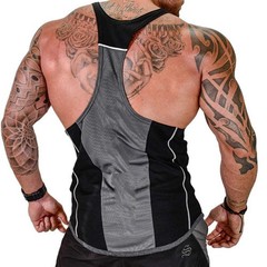 Men’s Gym Tank Top Muscle Shirt Sleeveless T Shirt Workout Fitness Training Tee