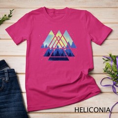 Geometric Triangle Outdoor Trees Forest Wildlife Nature T-Shirt Unisex T-shirt