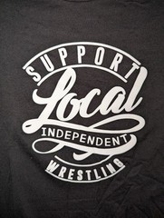 Delta Pro Weight Men’s Black Support Local Independent Wrestling T-shirt 2XL