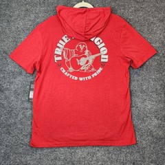 NWT True Religion Circular Hooded Tee Men’s Streetwear Y2K Logo Graphic Size S
