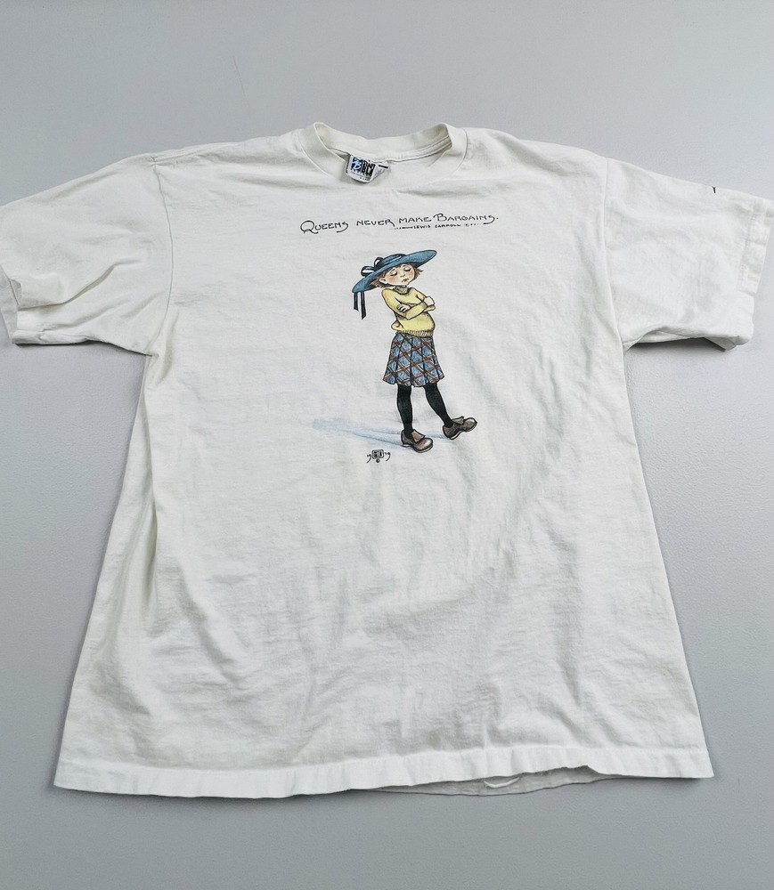 Vintage 1979 Stafford Blaine Shirt Mens XL Queens Never Make Bargains Tee USA