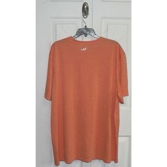 BCG Men’s Melange Short Sleeve Jersey Crew Neck T-Shirt in Tangerine Tango 2XL