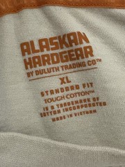 Alaskan Hardgear Duluth Trading Long Sleeve T Shirt Mens Medium Off White AKHG