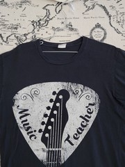 Port & Company Music Teacher Guitar Pick Graphic T-Shirt Men’s Size L