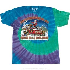 Happy Christmas T-Shirt Liquid Blue