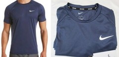 Nike Men’s Hydroguard Dri-FIT Stretch UPF 40+ Guard Swim Top Size M Navy NWT