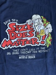 Vintage Dicks Last Resort Myrtle Beach Restaurant Navy Blue Graphic Shirt Sz Med