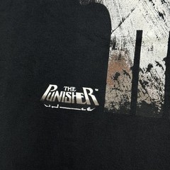 VTG The Punisher Shirt Men XL Black Marvel Mad Engine Rusted Bloody Skull Y2K 04