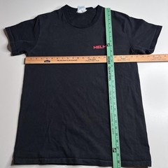Helmut Lang Shirt Mens XL Black In Lang We Trust Graphic Slogan Tee 2018