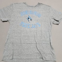 Adidas Johns Hopkins Blue Jays T Shirt XL Poly Cotton Rayon Collegiate Gray 133