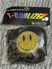FlashWear T-Qualizer Smiley Face Sound Activated LED Equalizer T-Shirt Large