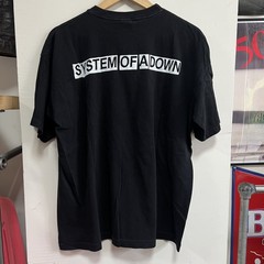 Vintage 1998 System of A Down Hand Graphic T Shirt Original Blue Grape RARE Sz L