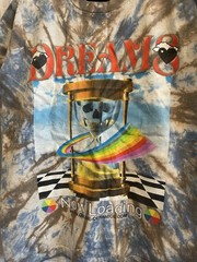 Online Ceramics DREAMS Loading Now Tee Psychedelic Skull Death Tie Dye size L