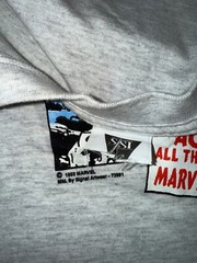 Vintage 90s Spider-Man vs Venom 1993 Marvel Comic Images Grey AOP Shirt XL RARE