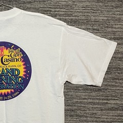 Vintage 1999 Blackhawk Colorado Isle of Capri Casino Grand Opening Shirt size XL