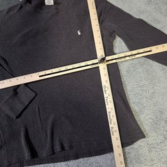 Polo Ralph Lauren Mens M/L Thermal Shirt Bundle Purple Gray Charcoal Waffle Knit