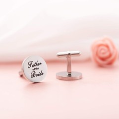 Father of The Bride Cufflinks Forever Your Little Girl Stainless Steel Gift Dad
