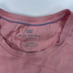 Mack Weldon Shirt Mens Extra Large XL Pink Crew Neck Lightweight Casual