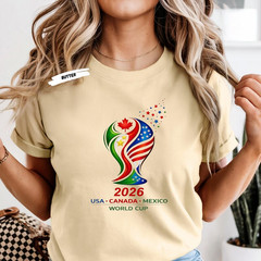 World Cup 2026 Shirt Soccer Cup Football Fan Graphic Tee Sports Tournament Gift