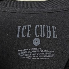 ICE CUBE Shirt Mens 3XL XXXL Black Hip Hop Rap Music 90 Y2K Retro Streetwear NWT