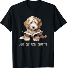 Just One More Chapter Reading Books Puppy Dogs T-Shirt