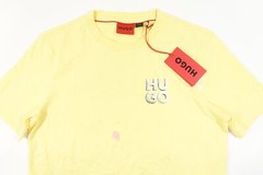 HUGO BOSS DETZINGTON 241 YELLOW SMALL LOGO TEE TSHIRT MENS DEFECT