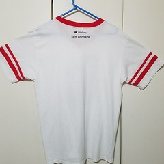 Windows Raise Your Game T Shirt All Your Gamer Are Belong XL White Red Ringer