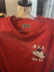 A4 B.S.A. OLE 97 Graphic Men’s Crew Neck Short Sleeve T-Shirt Red M