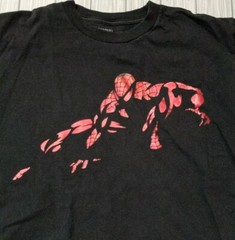 Mens Marvel SpiderMan Red Foil Chest Print T-Shirt Size Large