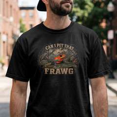 Can I Pet That Frawg Funny Poison Dart Frog Retro Distressed Nature Lover