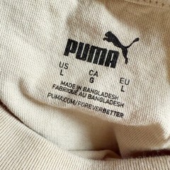 Puma Mens Fade Out Graphic T Shirt Size L Beige Black Navy