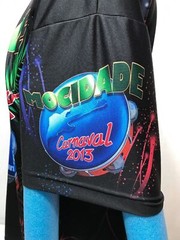 Rock Carnival in Rio Brazil Samba Bicycle Shirt Eu Vou de Mocidade Carnaval XL