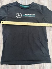Mercedes AMG Petronas Motorsport Shirt Black Teal Short Sleeve Racing B2