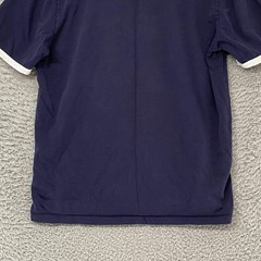 Thom Browne Ringer Shirt Mens 2 / Medium Navy Blue Side Button Made In Japan Tee
