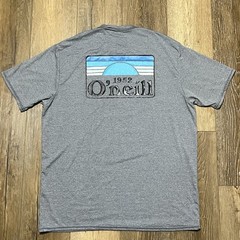 O’Neill Men’s Gray Graphic Performance Tee 2XL Surfer Beach Outdoor Horizon EUC!