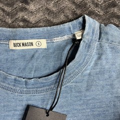 Buck Mason size S Indigo Dipped Yuma 90s Boxy T Shirt Short Sleeve NWT