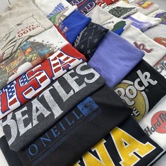 Wholesale Lot of 30 Modern/Vintage Mix Short Sleeve Tee Shirts (Sizes In Desc)